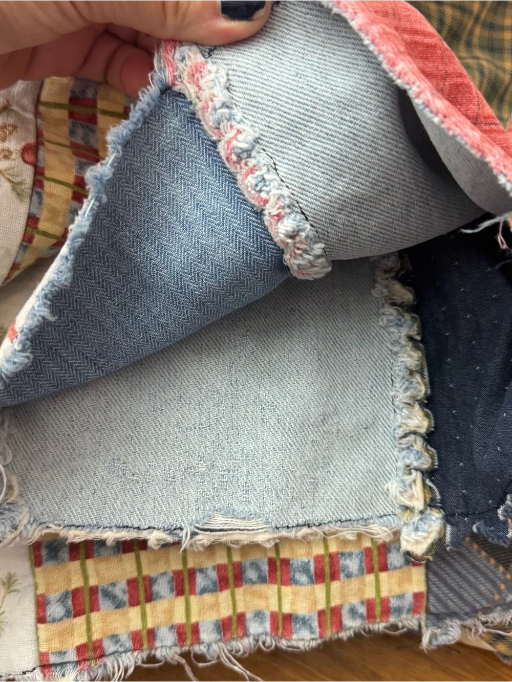 Handmade Denim Rag Quilt 64